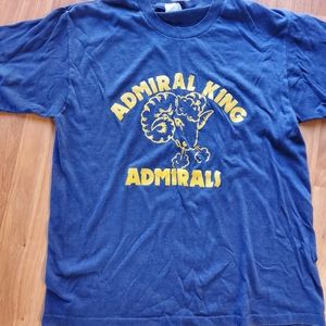 Vintage Made In America Admiral King Admirals T Shirt Size L
